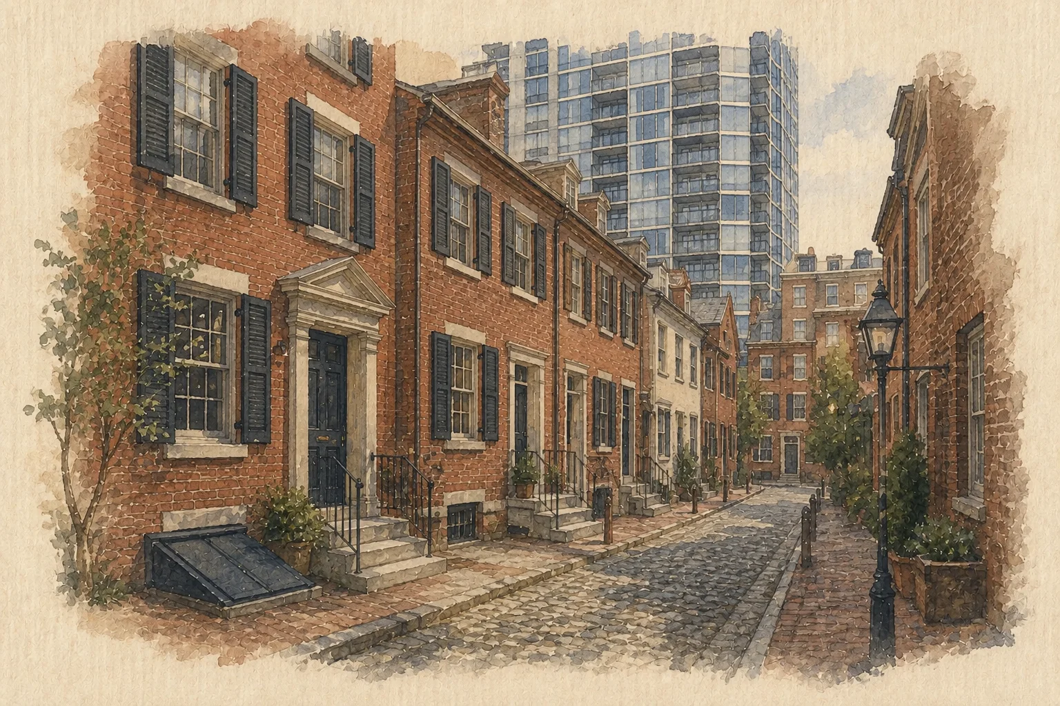 An illustration of Living in Philadelphia, Philadelphia