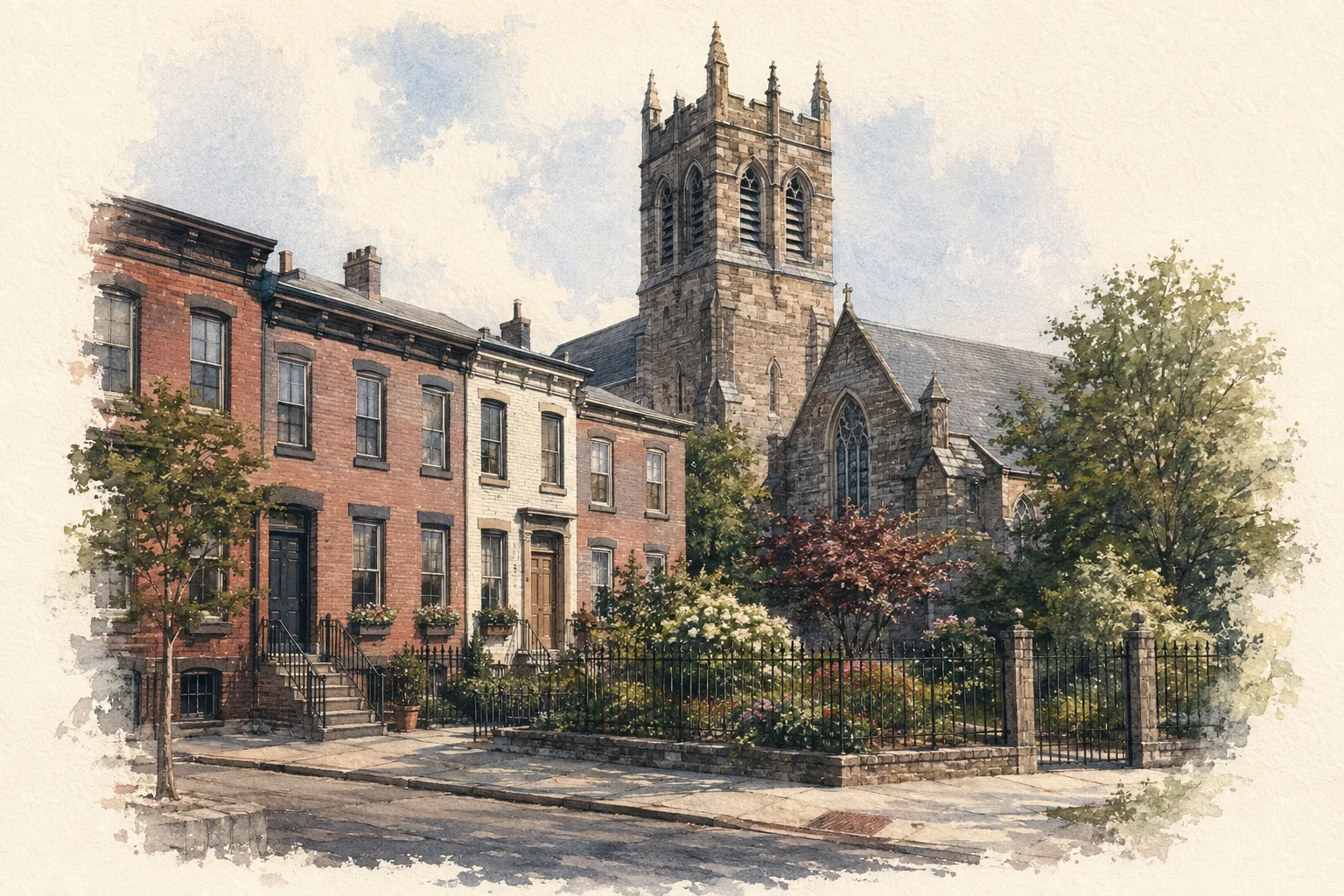 An illustration of North Philadelphia, Philadelphia
