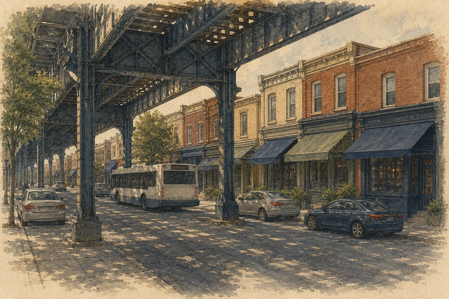 An illustration of Northeast Philadelphia, Philadelphia