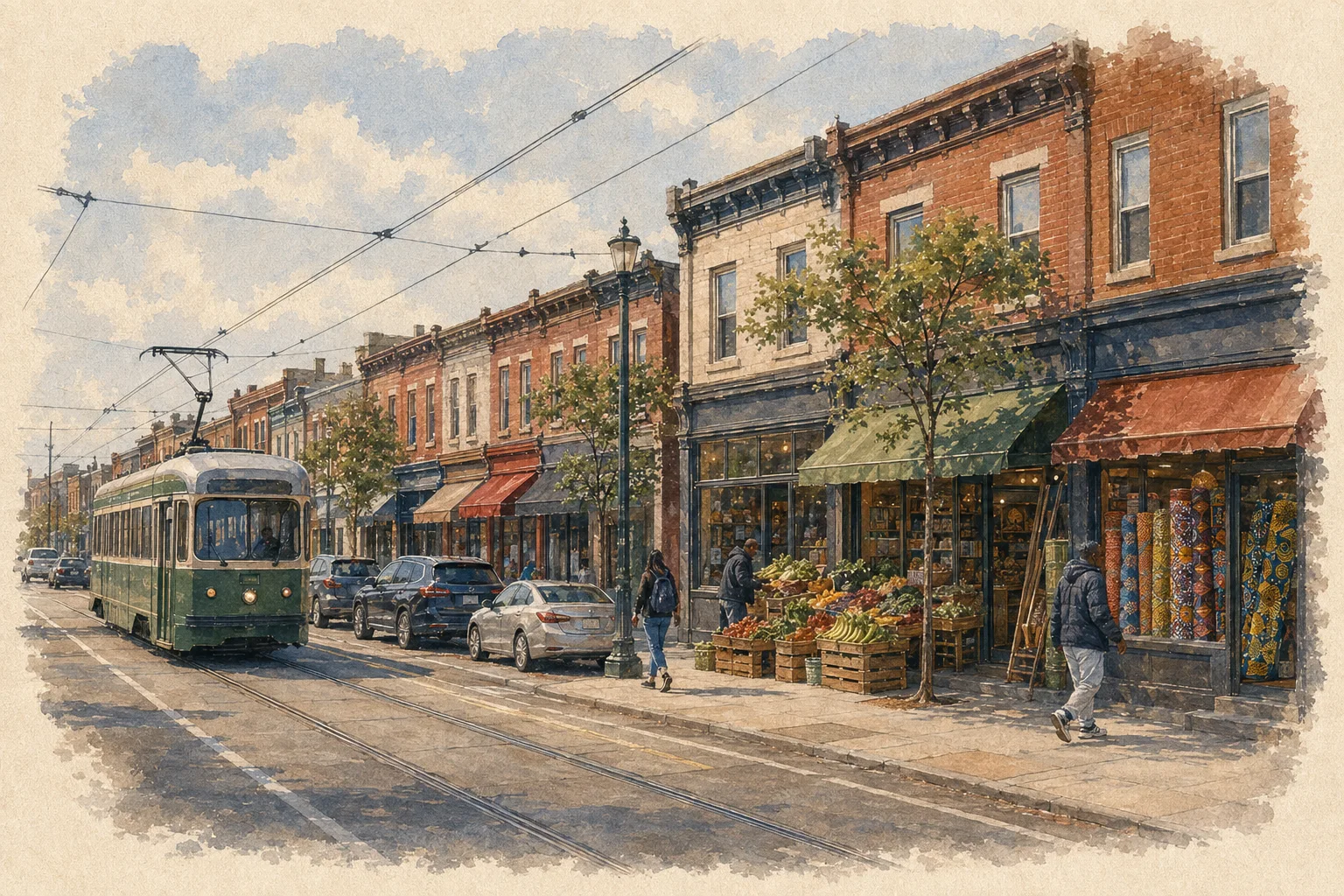 An illustration of Southwest Philadelphia, Philadelphia