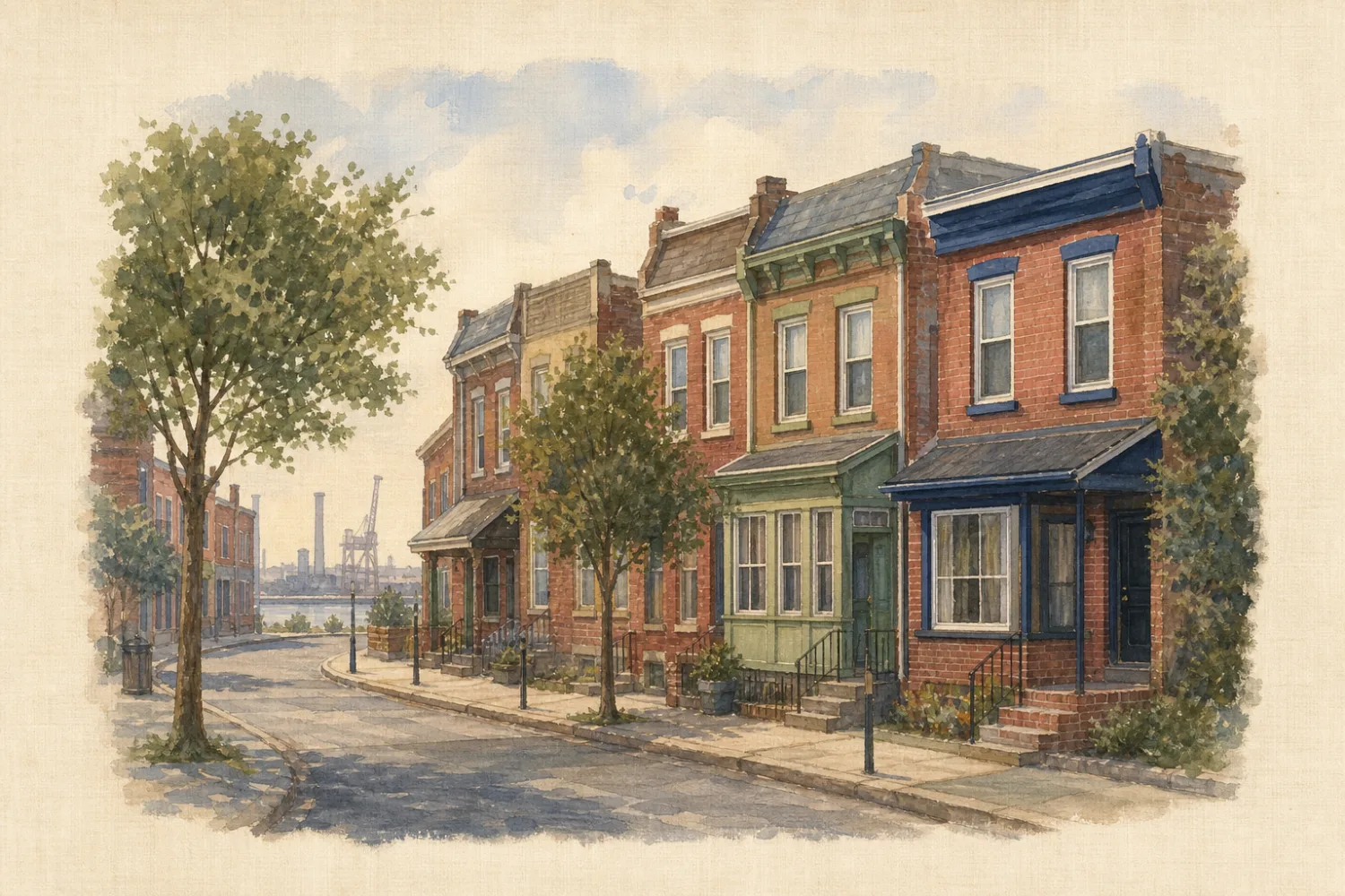 An illustration of Bridesburg, Philadelphia