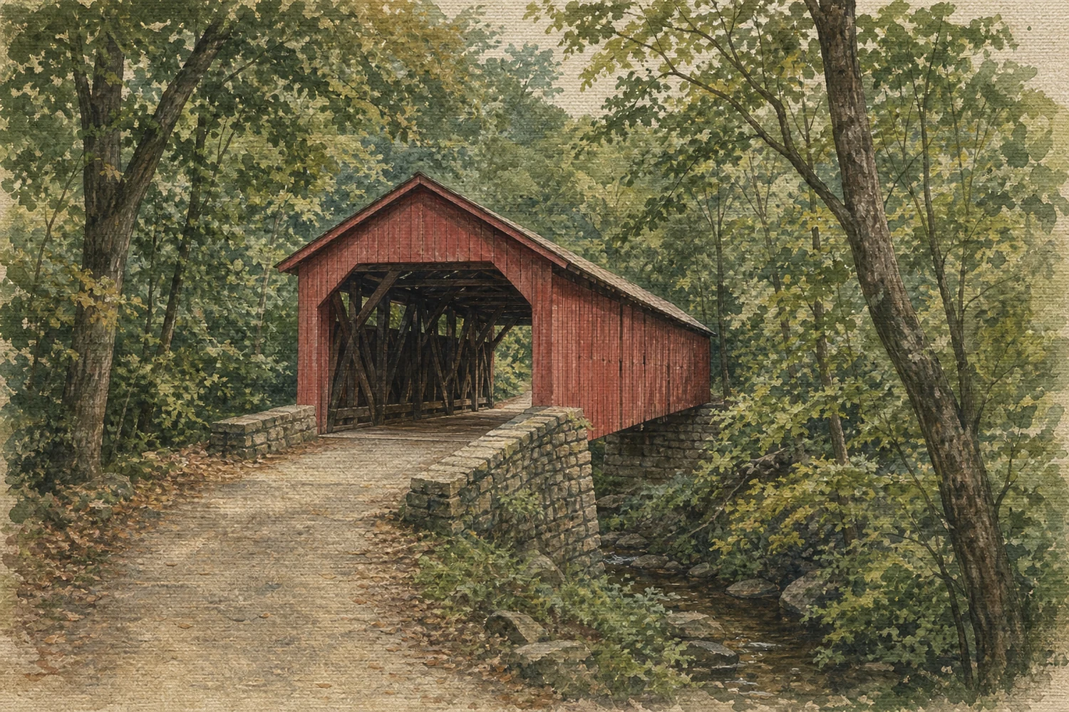 An illustration of Chestnut Hill, Philadelphia