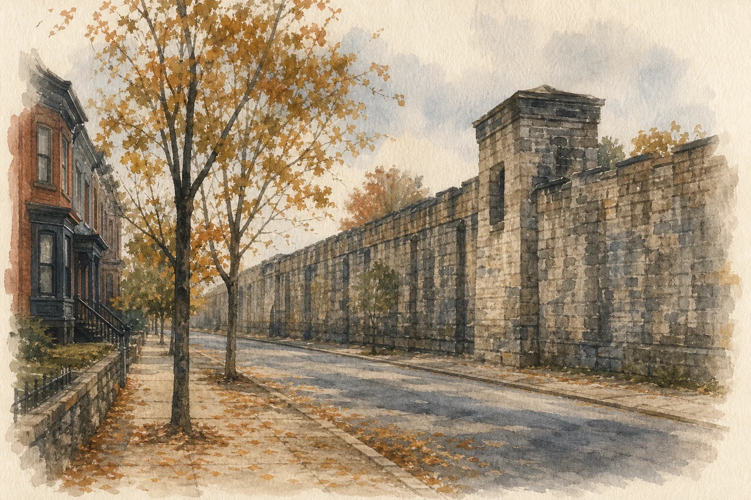 An illustration of Fairmount, Philadelphia