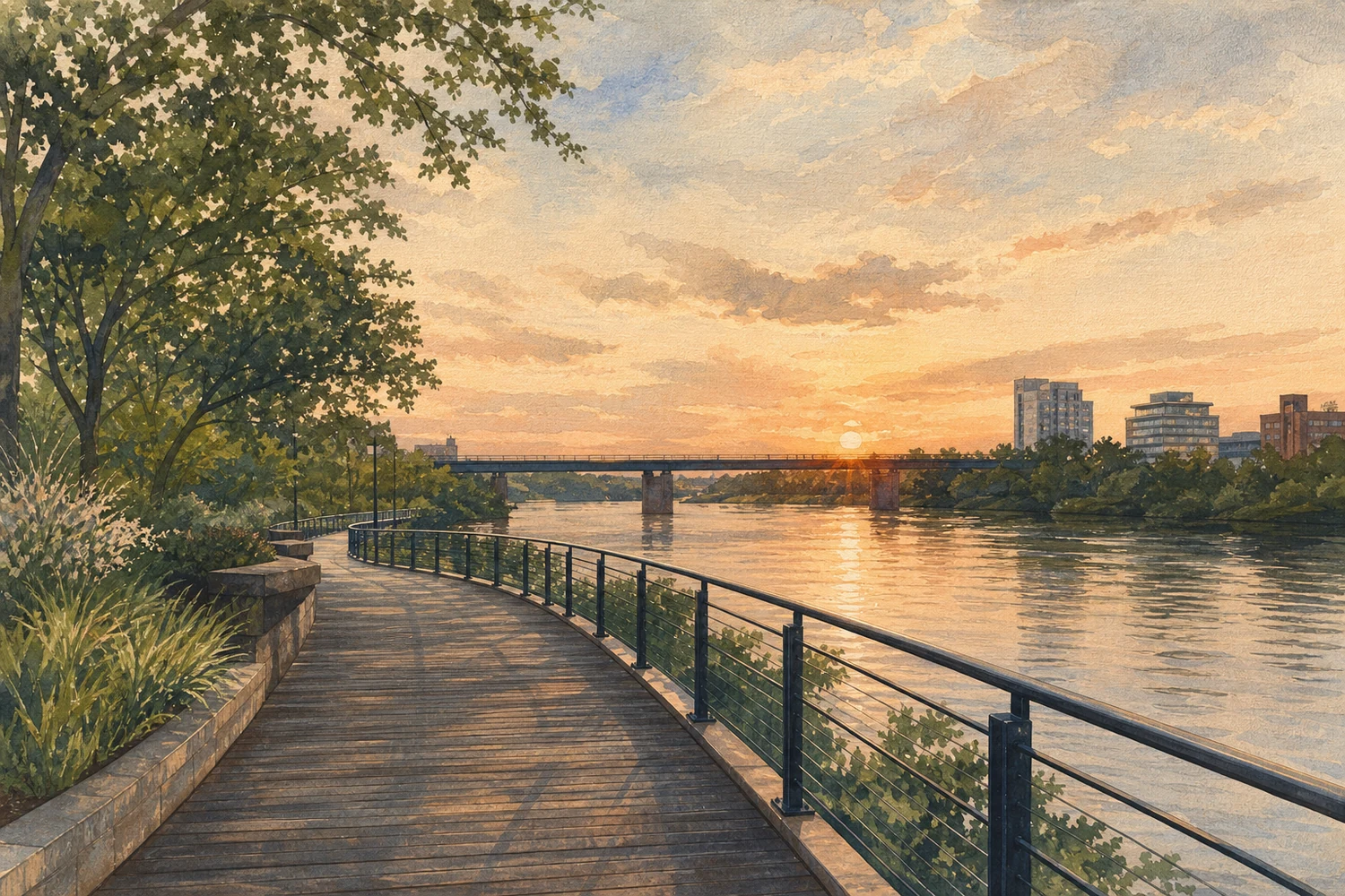 An illustration of Fitler Square, Philadelphia