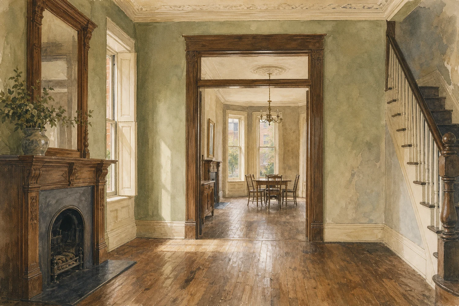 An illustration of Germantown, Philadelphia