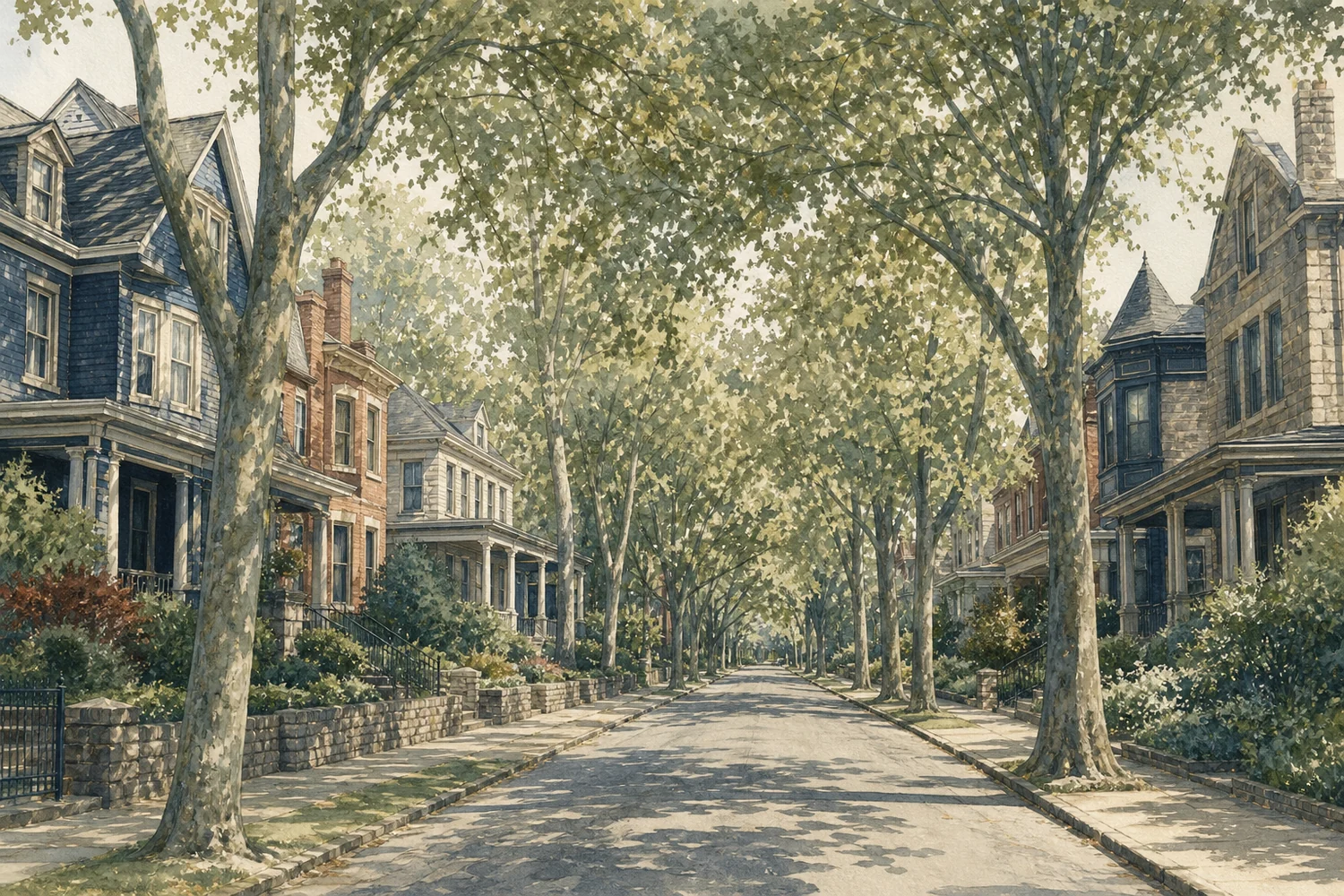 An illustration of Germantown, Philadelphia