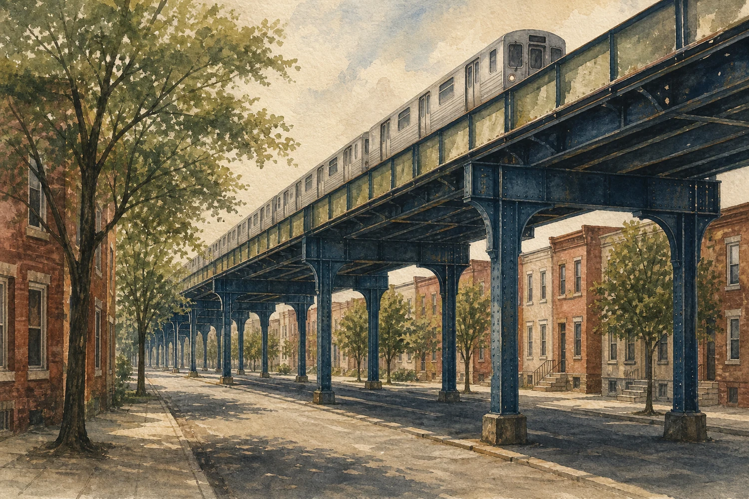 An illustration of Kensington, Philadelphia