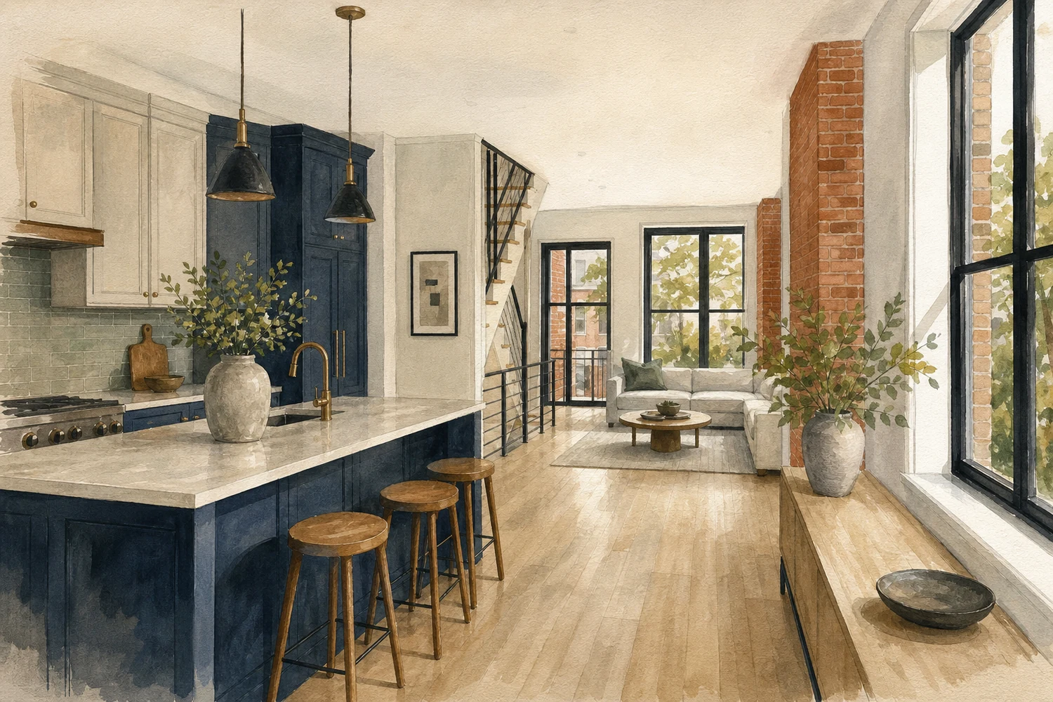 An illustration of Pennsport, Philadelphia
