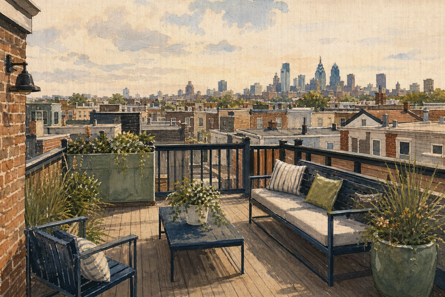 An illustration of Point Breeze, Philadelphia