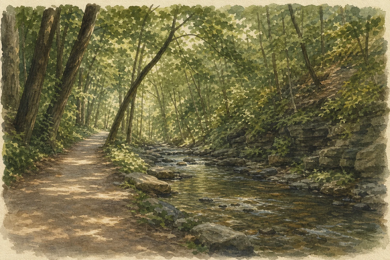 An illustration of Roxborough, Philadelphia