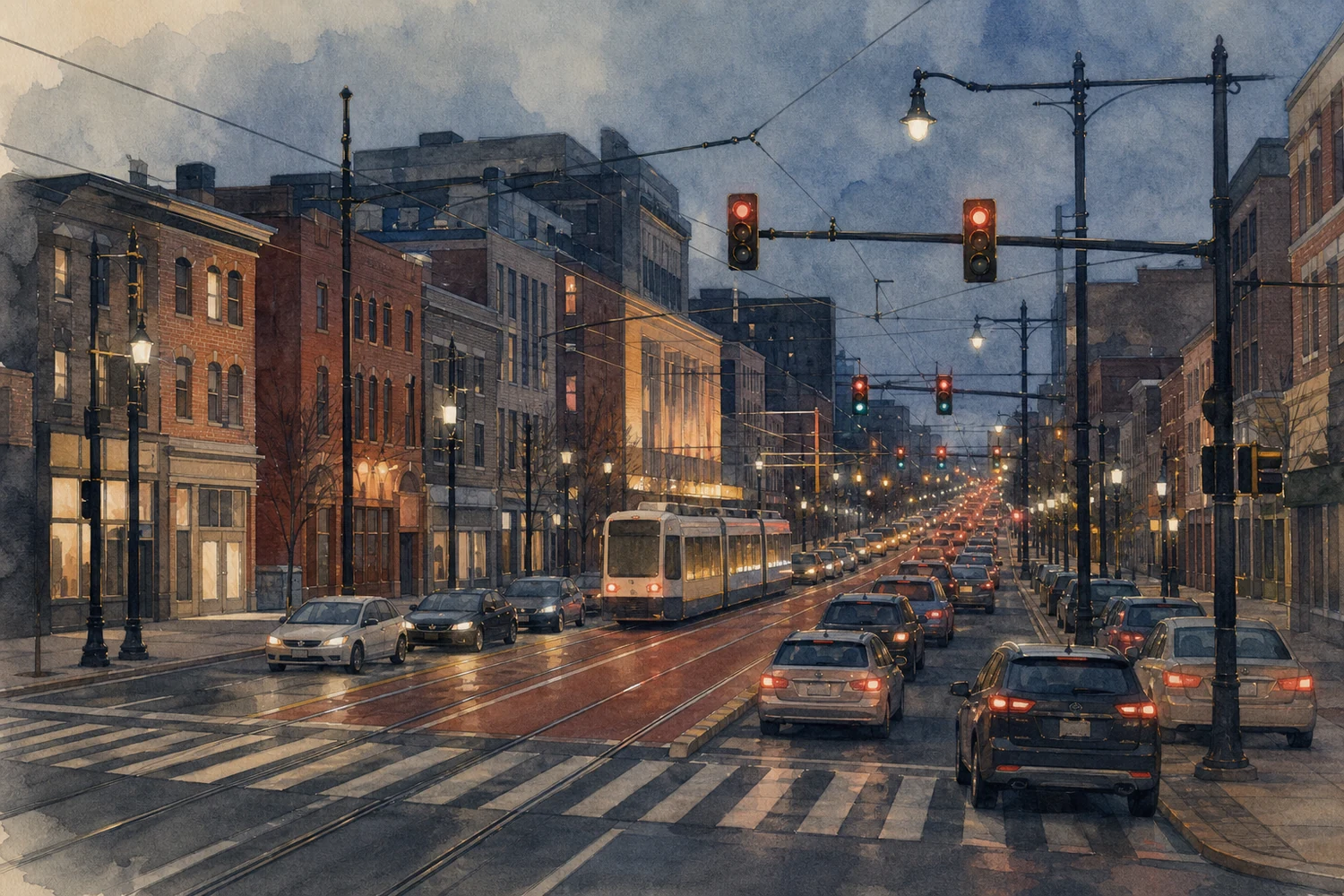 An illustration of Spring Garden, Philadelphia